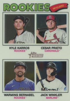 2026 Rookie Infielders (Kyle Karros / Cesar Prieto / Warming Bernabel / Jack Winkler)