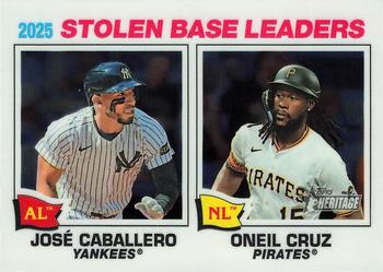 2025 Stolen Base Leaders (Jose Caballero / Oneil Cruz)