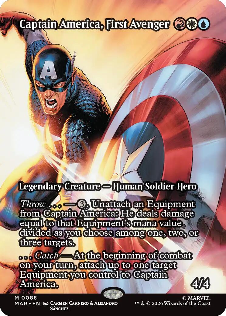 #88 Captain America, First Avenger (Borderless)