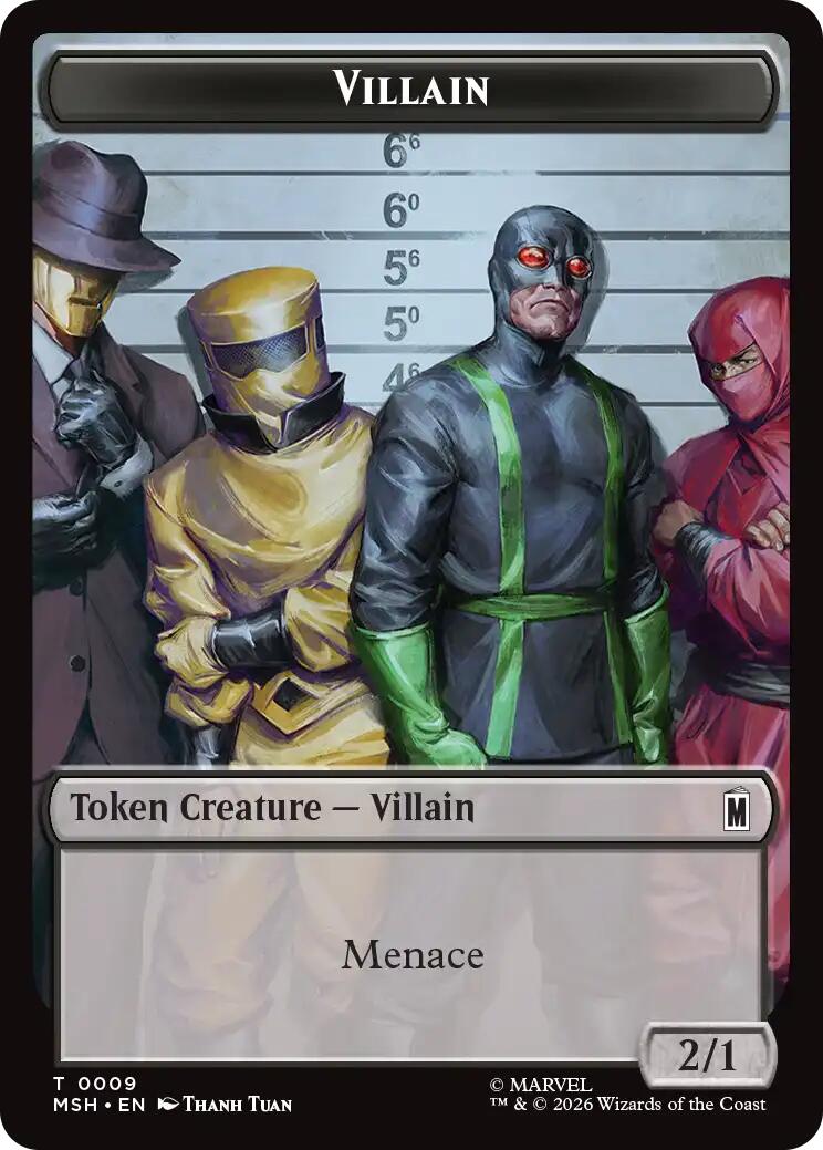Villain (0009) // Robot Villain (0020) Double-Sided Token