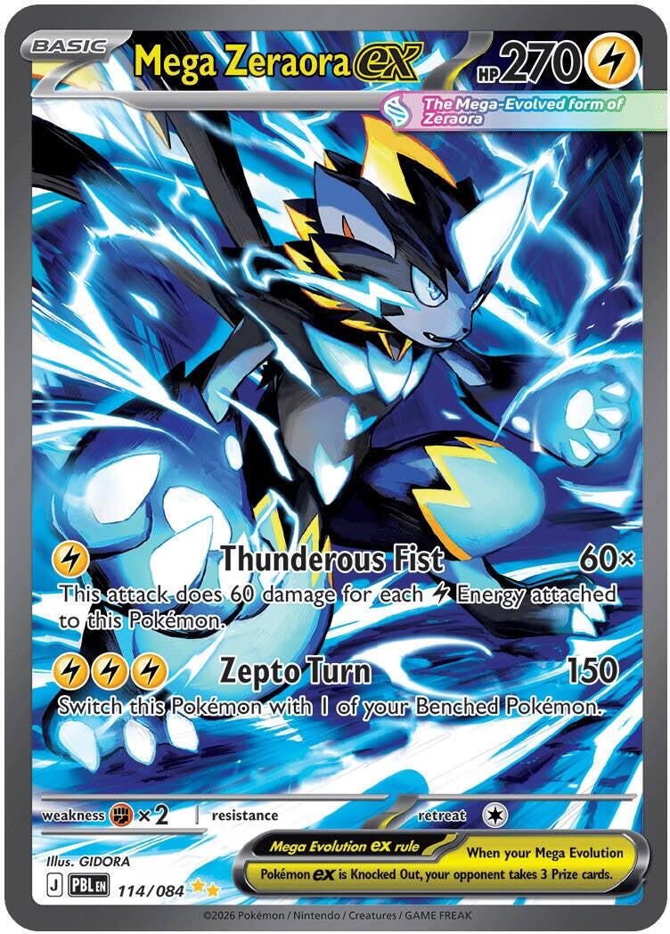 #114/084 Mega Zeraora ex