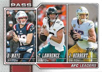 AFC Passing Leaders (Trevor Lawrence / Drake Maye / Justin Herbert)