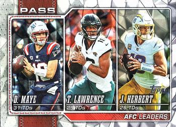 AFC Passing Leaders (Trevor Lawrence / Drake Maye / Justin Herbert)