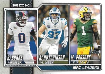 NFC Sack Leaders (Aidan Hutchinson / Brian Burns / Micah Parsons)