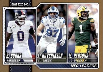 NFC Sack Leaders (Aidan Hutchinson / Brian Burns / Micah Parsons)