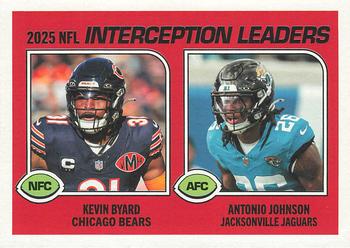 2025 Interception Leaders (Antonio Johnson / Kevin Byard)