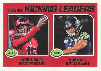 2025 Kicking Leaders (Jason Myers / Ka'imi Fairbairn)