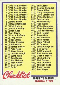 Checklist: 1-121