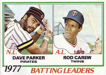 1977 Batting Leaders (Dave Parker / Rod Carew)