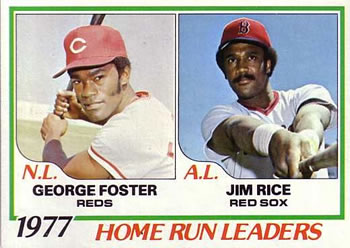 1977 Home Run Leaders (George Foster / Jim Rice)