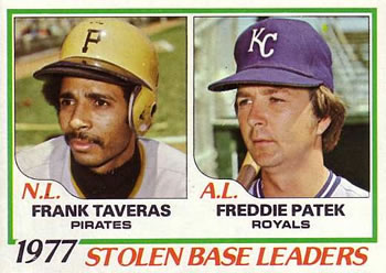 1977 Stolen Base Leaders (Frank Taveras / Freddie Patek)