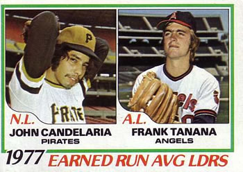 1977 ERA Leaders (John Candelaria / Frank Tanana)