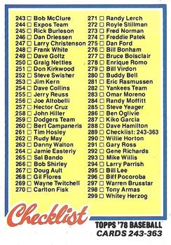 Checklist: 243-363
