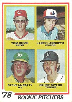 1978 Rookie Pitchers (Tom Hume / Larry Landreth / Steve McCatty / Bruce Taylor)