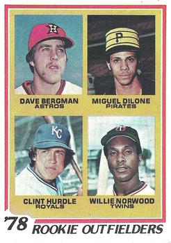 1978 Rookie Outfielders (Dave Bergman / Miguel Dilone / Clint Hurdle / Willie Norwood)