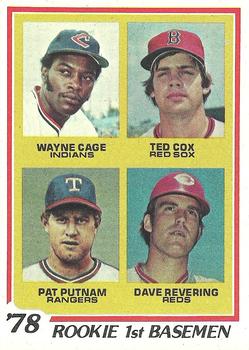 1978 Rookie First Basemen (Wayne Cage / Ted Cox / Pat Putnam / Dave Revering)