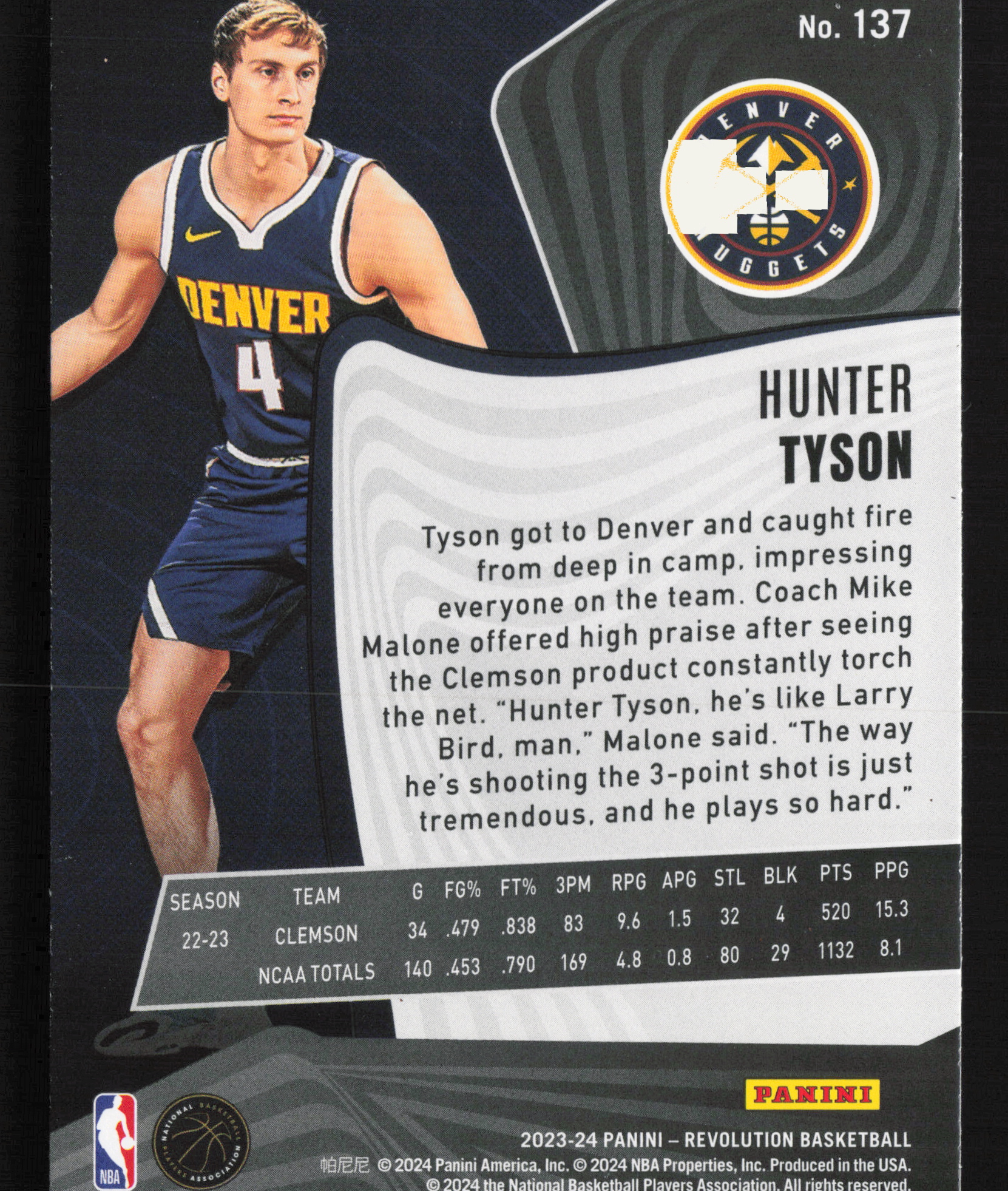 Card back