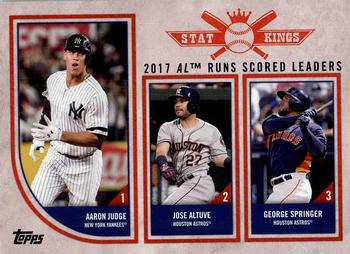 2017 AL Runs Scored Leaders (Aaron Judge / Jose Altuve / George Springer)