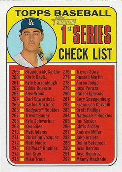 1st Series Check List 259-344 (Cody Bellinger)