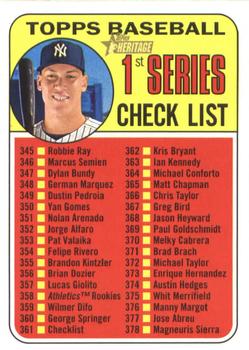 1st Series Check List 345-430 (Aaron Judge)