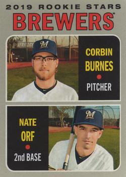 Brewers 2019 Rookie Stars (Corbin Burnes / Nate Orf)