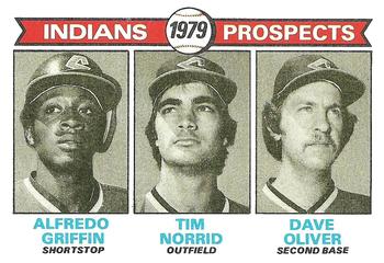 Indians 1979 Prospects (Alfredo Griffin / Tim Norrid / Dave Oliver) PROS,