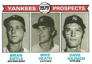 Yankees 1979 Prospects (Brian Doyle / Mike Heath / Dave Rajsich) PROS,