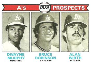 A's 1979 Prospects (Dwayne Murphy / Bruce Robinson / Alan Wirth) PROS,
