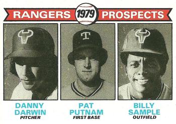 Rangers 1979 Prospects (Danny Darwin / Pat Putnam / Billy Sample) PROS,