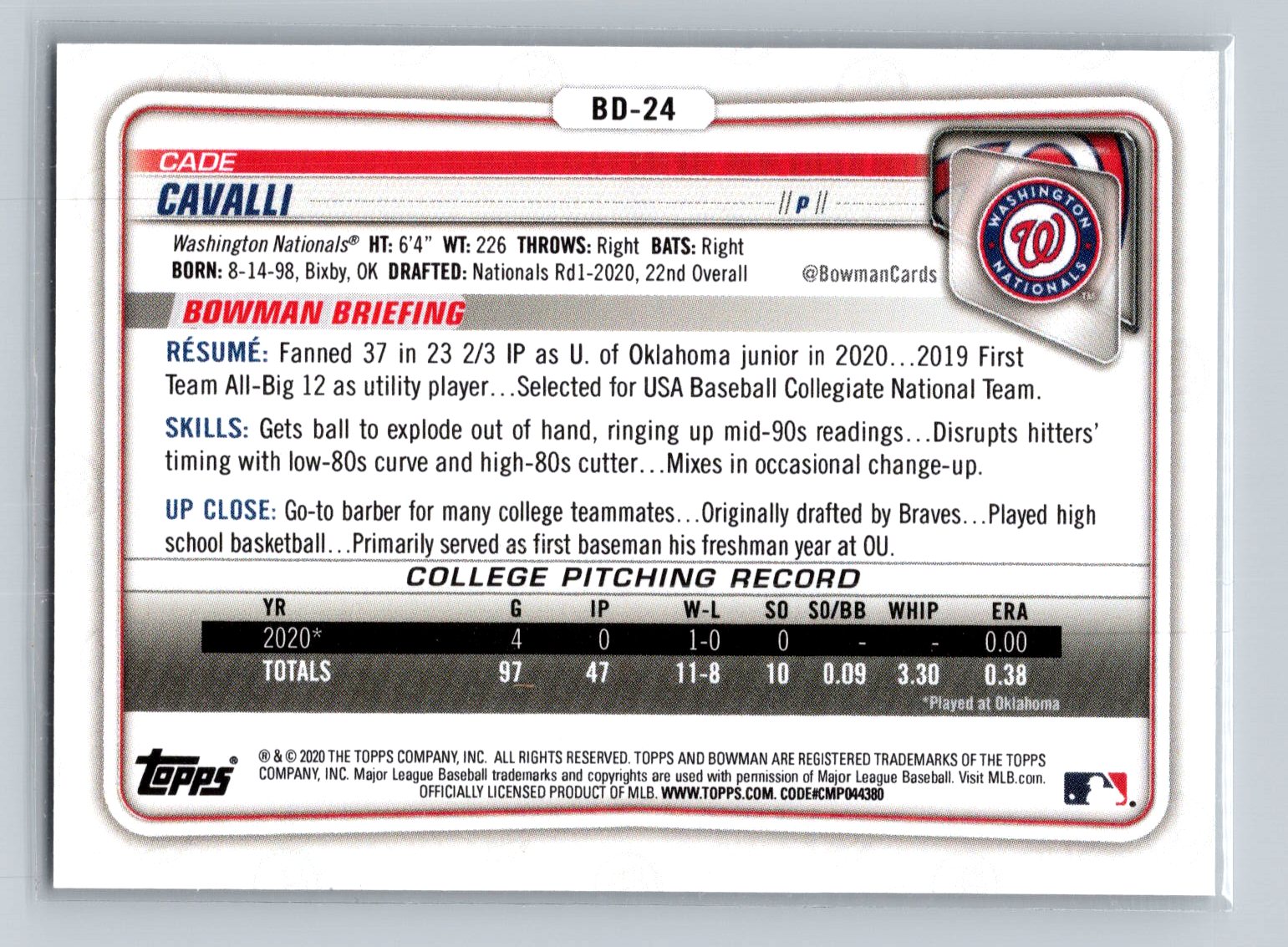 Card back
