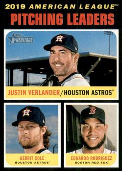 2019 AL Pitching Leaders (Justin Verlander / Gerrit Cole / Eduardo Rodriguez)