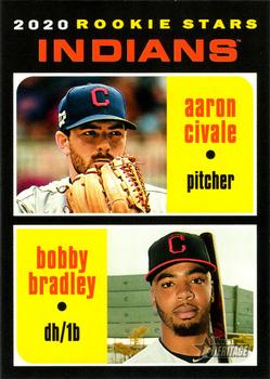 Indians 2020 Rookie Stars (Aaron Civale / Bobby Bradley)
