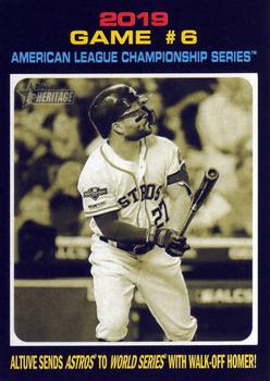 2019 Game #6 American League Championship Series: Altuve Sends Astros to World Series With Walk-Off Homer! ALCS