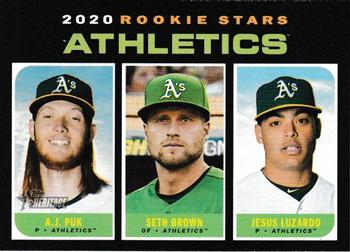 Athletics 2020 Rookie Stars (A.J. Puk / Seth Brown / Jesus Luzardo)