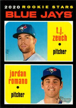 Blue Jays 2020 Rookie Stars (T.J. Zeuch / Jordan Romano)