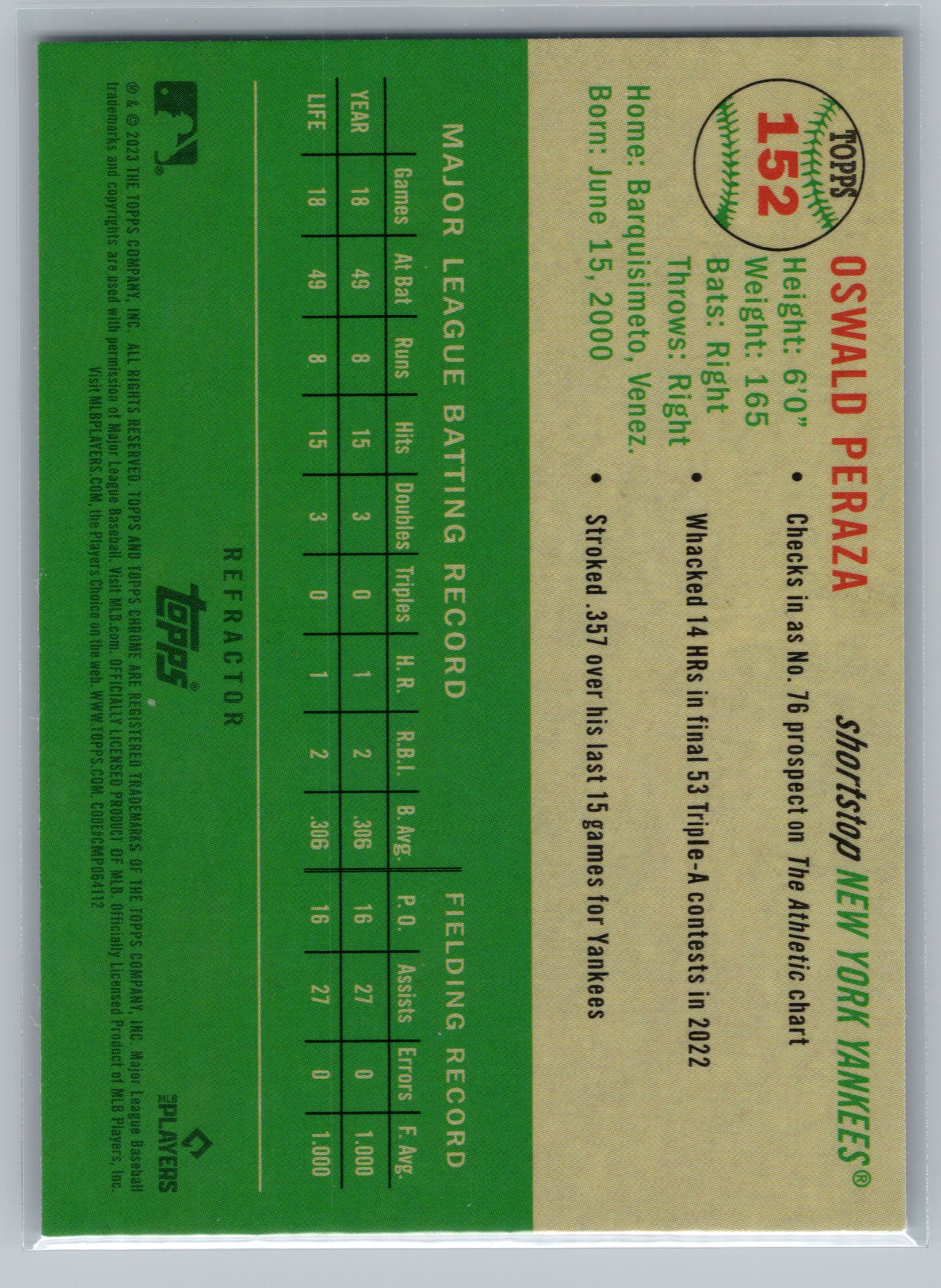 Card back