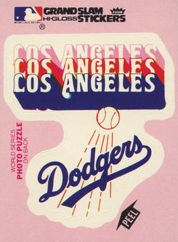 Los Angeles Dodgers Team (Pink) Puzzle piece D3 on back (See comments)