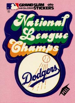 Los Angeles Dodgers National League Champs (Pink) Puzzle piece D5 on back (See comments)