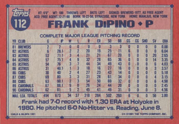 Card back
