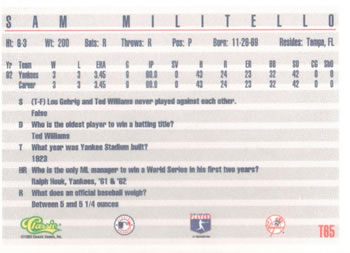 Card back