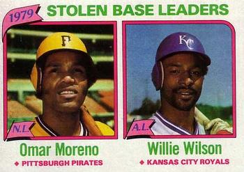 1979 Stolen Base Leaders (Omar Moreno / Willie Wilson)