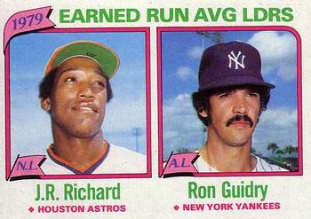 1979 Earned Run Average Leaders (J.R. Richard / Ron Guidry)