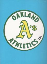 Oakland A's Checklist
