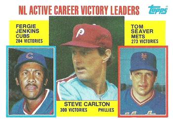 NL Active Career Victory Leaders (Steve Carlton / Fergie Jenkins / Tom Seaver)