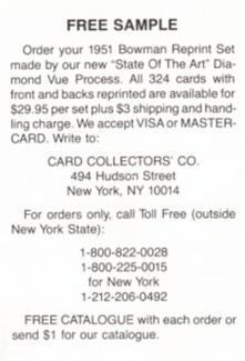 Card back