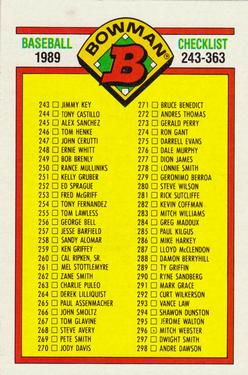 Checklist: 243-363