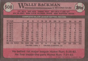 Card back