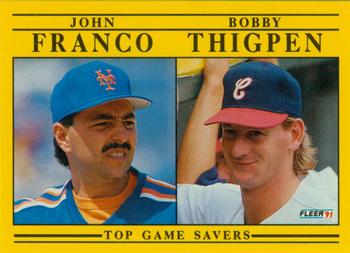 Top Game Savers (John Franco / Bobby Thigpen)