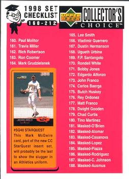 Checklist: 160-212
