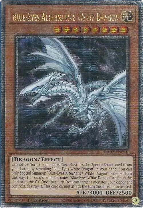 #RA02-EN010 Blue-Eyes Alternative White Dragon (Quarter Century Secret Rare)